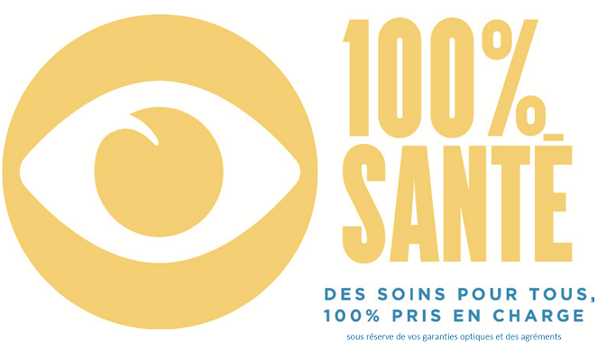 Logo 100% Santé - De Vue à l'Ouïe